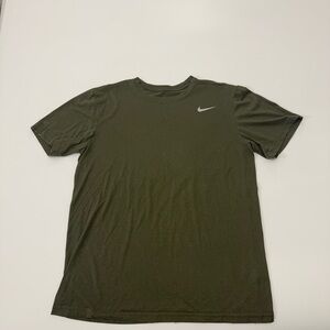 Nike Men's Olive Green Dri-Fit T-Shirt